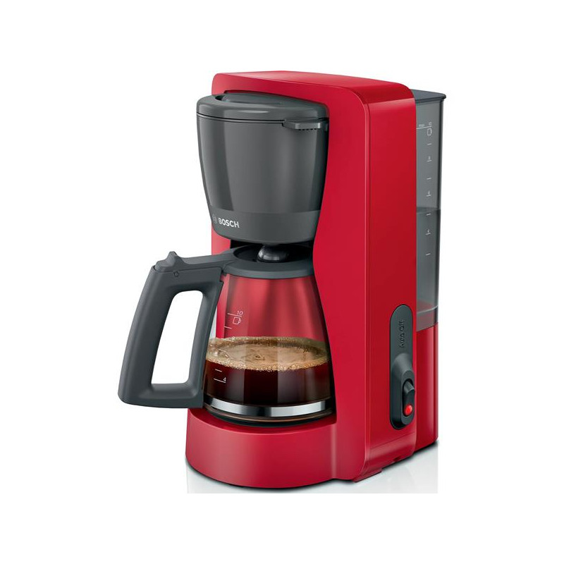 BOSCH - Cafetière filtre 10/15 tasses Rouge Mat - MyMoment - TKA2M114