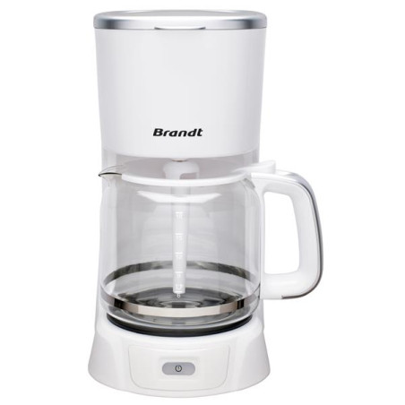 BRANDT - Cafetière filtre 18 tasses Blanc Silver - CAF1318S