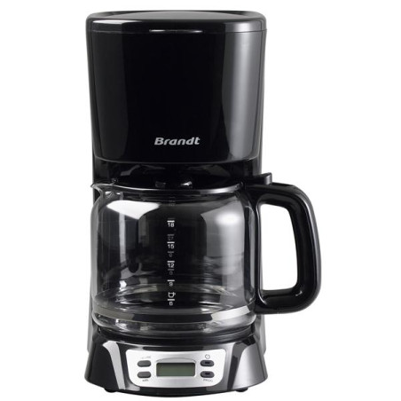 BRANDT - Cafetière filtre 18 tasses programmable Noire - CAF1318E