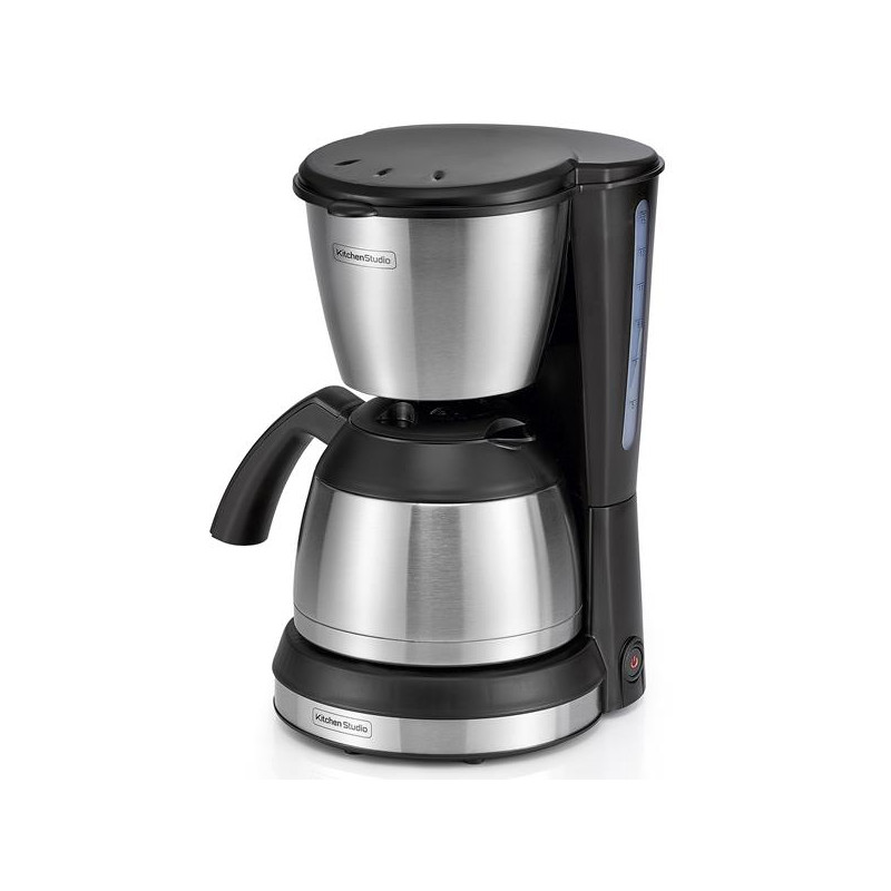 KITCHENCHEF - Cafetière filtre 12 tasses isotherme Noire & Inox - KSMD250B