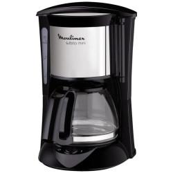 MOULINEX - Cafetière filtre 6 tasses Noire & Inox - Subito - FG150813