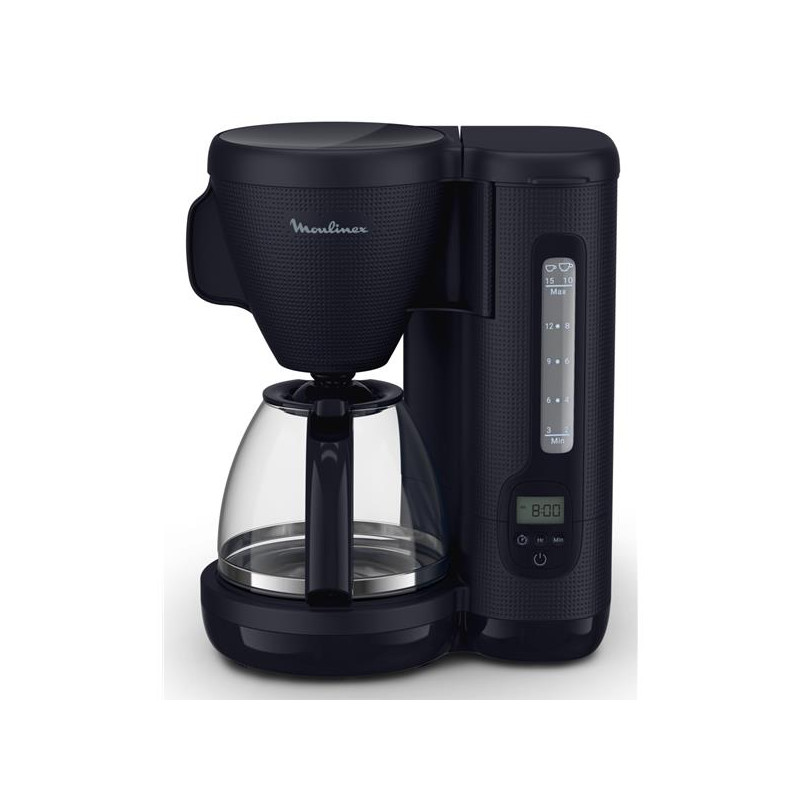 MOULINEX - Cafetière filtre 15 tasses programmable Bleu Nuit - Morning - FG2M2810