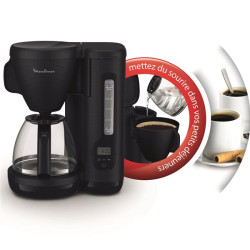 MOULINEX - Cafetière filtre 15 tasses programmable Bleu Nuit - Morning - FG2M2810