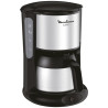 MOULINEX - Cafetière filtre 8 tasses isotherme Noire & Inox - Subito - FT360811