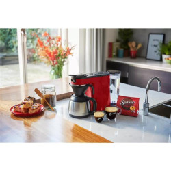 PHILIPS - Cafetière 7 tasses Rouge - Senseo Switch - HD6592.85