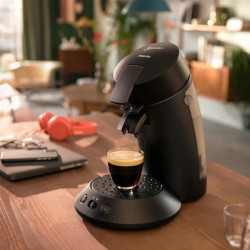 PHILIPS - Cafetière à dosettes Noire - Senseo Original Plus Eco - CSA210.25