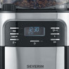 SEVERIN - Cafetière filtre 10/15 tasses avec broyeur Noire & Inox - 4810