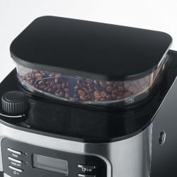 SEVERIN - Cafetière filtre 10/15 tasses avec broyeur Noire & Inox - 4810