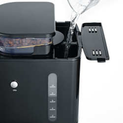 SEVERIN - Cafetière filtre 10/15 tasses avec broyeur Noire & Inox - 4810