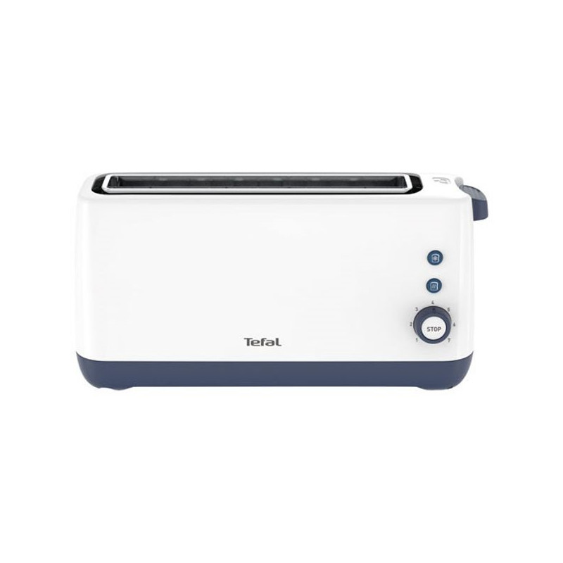 TEFAL - Grille-pain 1 fente Blanc - Minim Toaster - TL302110