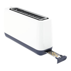 TEFAL - Grille-pain 1 fente Blanc - Minim Toaster - TL302110