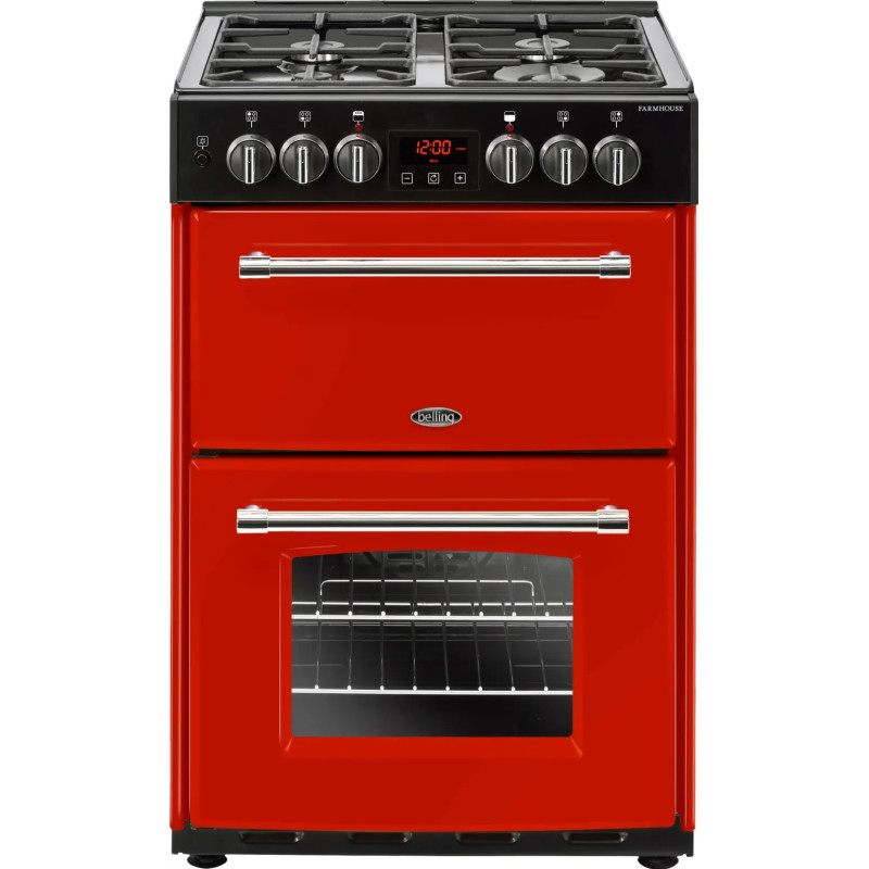 PIANO DE CUISSON FARMHOUSE LARGEUR 60CM MIXTE ROUGE
