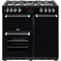 PIANO DE CUISSON KENSINGTON LARGEUR 90CM MIXTE NOIR
