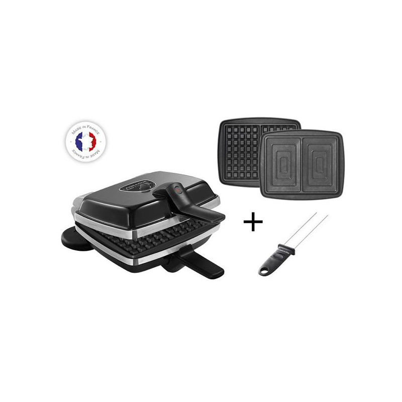 LAGRANGE - Gaufrier / Croque + pic à gaufres - Super 2 Antiadhésif - 39426