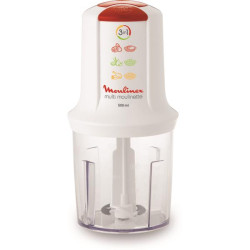 MOULINEX - Mini-hachoir 3 en 1 - Multimoulinette - AT710110