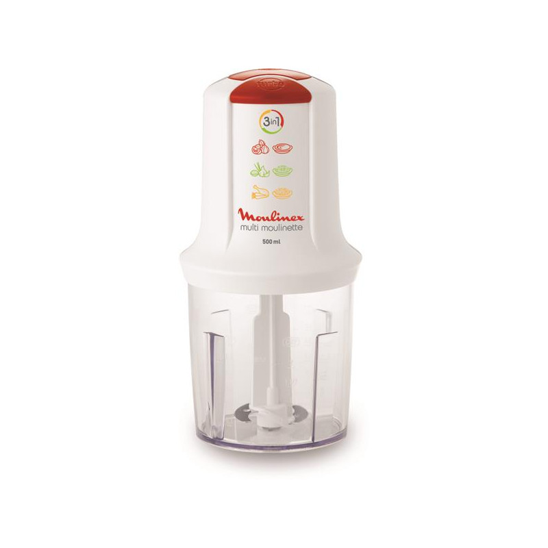 MOULINEX - Mini-hachoir 3 en 1 - Multimoulinette - AT710110