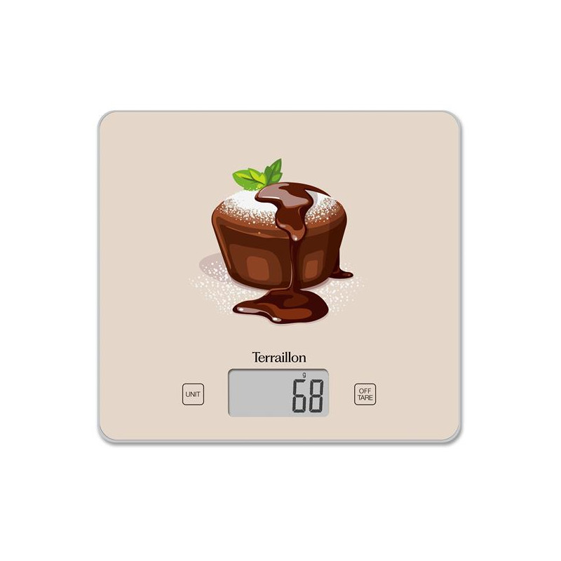 TERRAILLON - Balance de cuisine 3 kg - T1040 Dessert Fondant Chocolat
