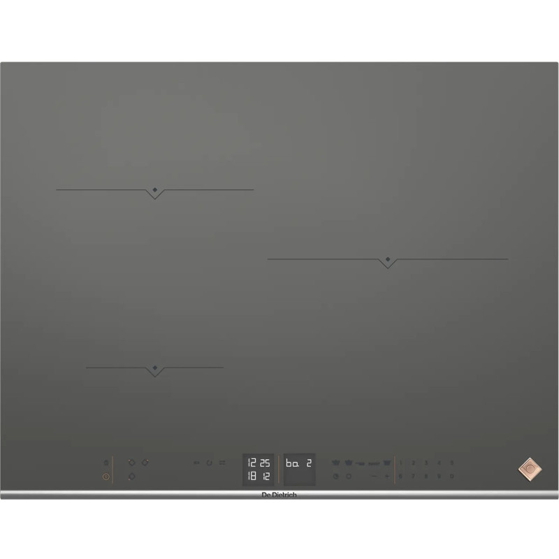 TABLE DE CUISSON  INDUCTION 3 ZONES 7400W LARGEUR 65CM GRIS