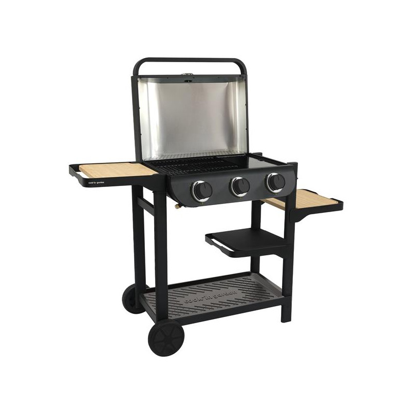 COOK IN GARDEN - Barbecue gaz 3 brûleurs - Flavo 60 - AM083T