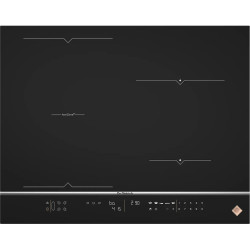 TABLE DE CUISSON INDUCTION 4 ZONES 7400W ZONE MODULABLE HORIZONE 5000 LARGEUR 65CM NOIR/INOX