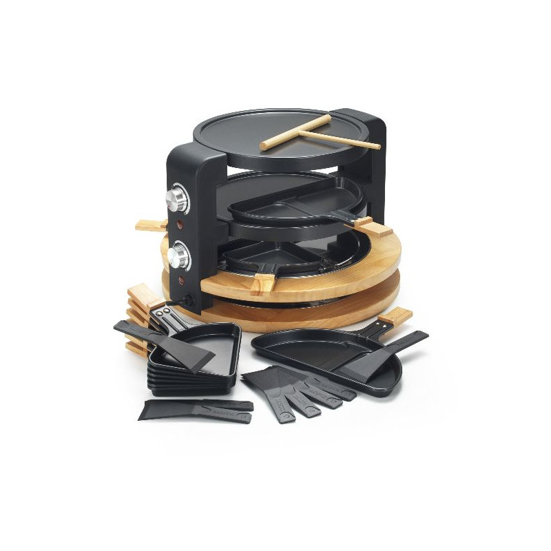 KITCHENCHEF - Raclette / Grill / Crêpes 8/10 personnes - KCWOOD8SUPER