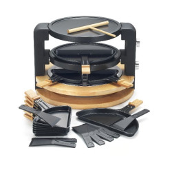 KITCHENCHEF - Raclette / Grill / Crêpes 8/10 personnes - KCWOOD8SUPER