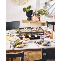 LAGRANGE - Raclette Grill Crêpes 8 personnes Noire - Élément - 179301