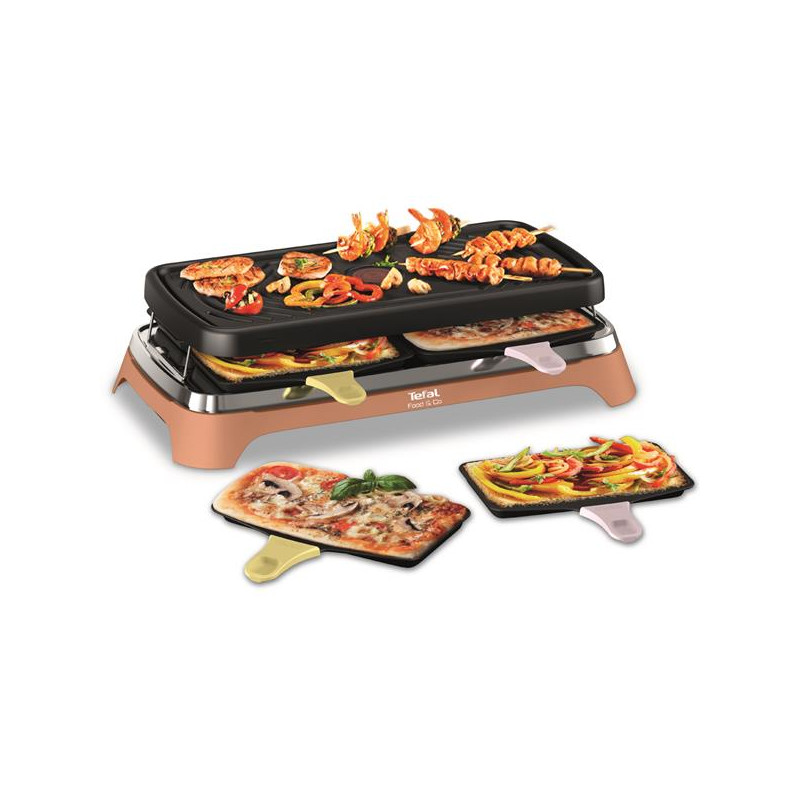 TEFAL - Raclette / Gril / Plancha 8 personnes - Food & Co - RE651JF0