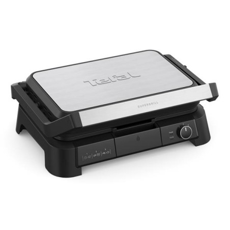TEFAL - GRILL VIANDE  3EN1 XL 2000W TH° PLAQUE AMOVIBLE NOIR
