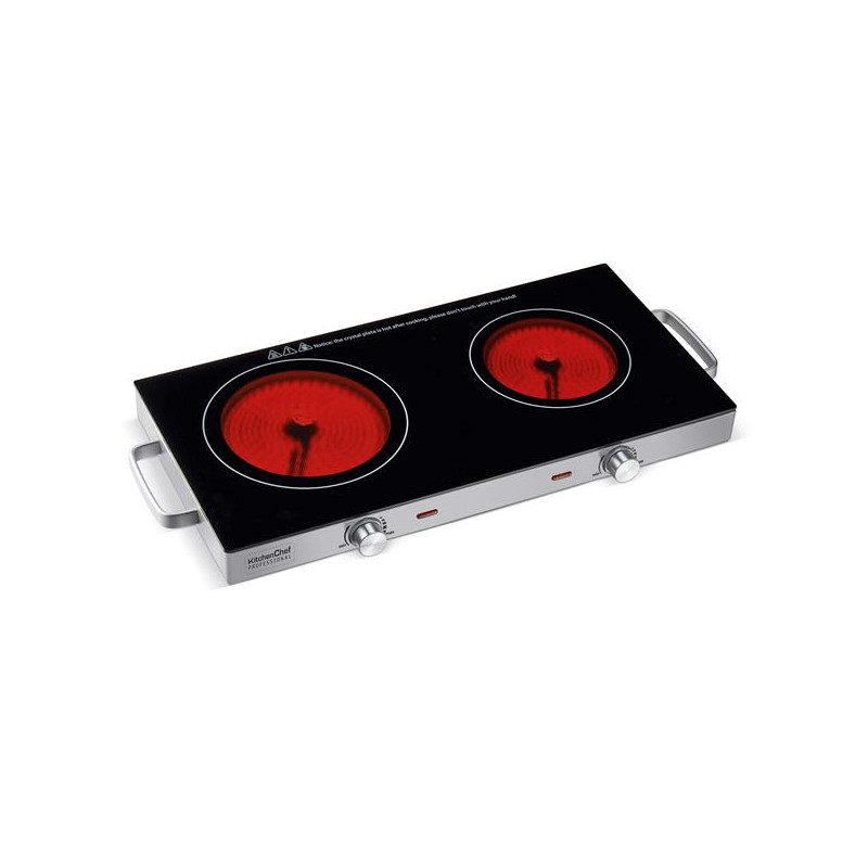 KITCHENCHEF - Plaque vitrocéramique 2 foyers - KCPPV2800