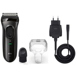 BRAUN - Rasoir à grille - Séries 3 - 3020SNOIR