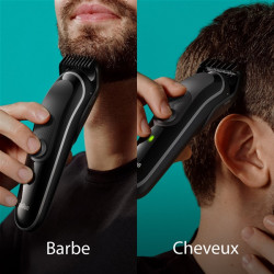 BRAUN - Kit tondeuse multi-styles 7 en 1 - Multigroomer- MGK3440
