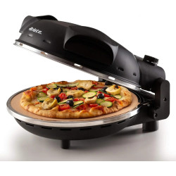 FOUR À PIZZA ÉLECTRIQUE GENNARO 1200W NOIR