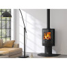 GODIN - Poêle à bois longiligne 411110NOIR