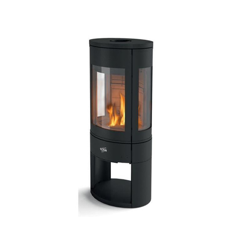 GODIN - Poêle à bois longiligne 411106NOIR