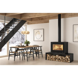 NORDICA - Poêle à bois panoramique DANTENOIR