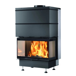 FOYER BOIS BAYARD 80 NOIR 3 COTES VITRES DEVILLE
