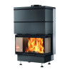FOYER BOIS BAYARD 80 NOIR 3 COTES VITRES DEVILLE