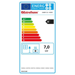 NORDICA EXTRAFLAME - Poêle à granulés SABRY5.0NOIR
