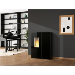 NORDICA EXTRAFLAME - Poêle à granulés électronique - SHARONPLUSCXCRYSTALNOIR