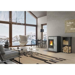 NORDICA EXTRAFLAME - Poêle mixte granulés/bois MARGARETPIERRENATURELLE