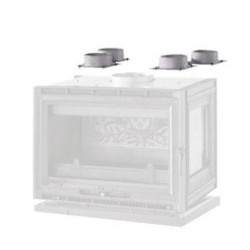 SUPRA - Insert - Foyer à bois options et accessoires - 4BUSESDIAM125MM