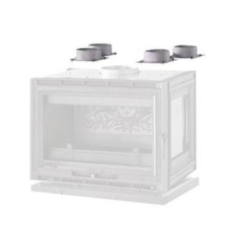 SUPRA - Insert - Foyer à bois options et accessoires - 4BUSESDIAM125MM