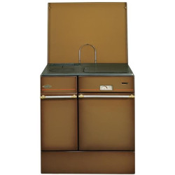 GODIN - Cuisinière à bois 240162BRUNFONCEPOLI