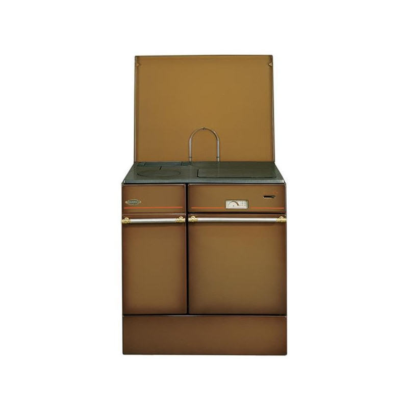 GODIN - Cuisinière à bois 240162BRUNFONCEPOLI