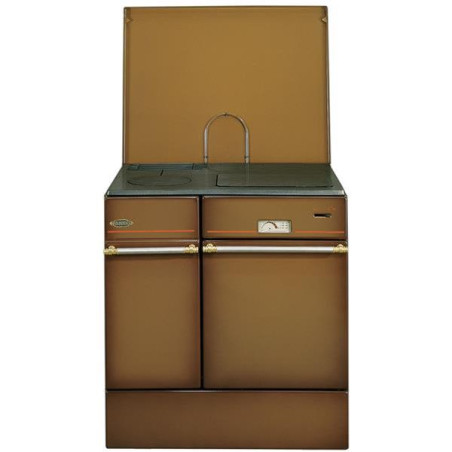 GODIN - Cuisinière à bois 240162BRUNFONCEPOLI