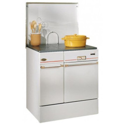 GODIN - Cuisinière à bois 240162BLANCPOLI