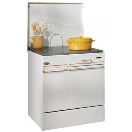 GODIN - Cuisinière à bois 240162BLANCPOLI