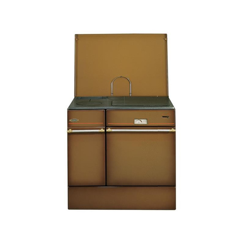 GODIN - Cuisinière à bois 240163BRUNFONCEPOLI