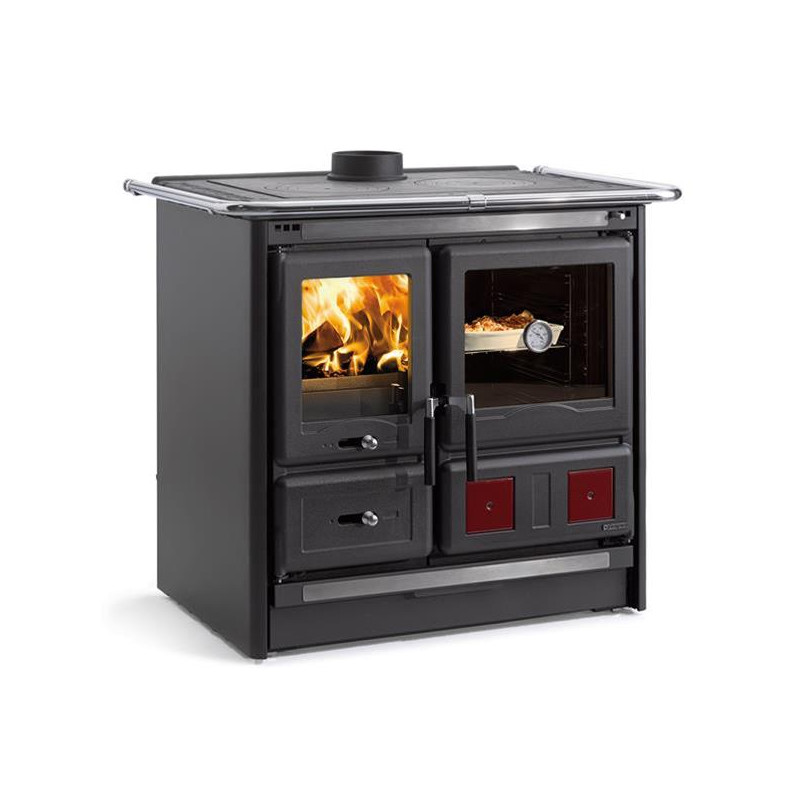 NORDICA - Cuisinière à bois ROSAL5.0ACIERNOIRANTHRACITE